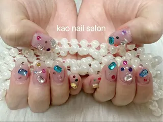 ネイル kao nail マグネット/長さだしのネイルデザイン