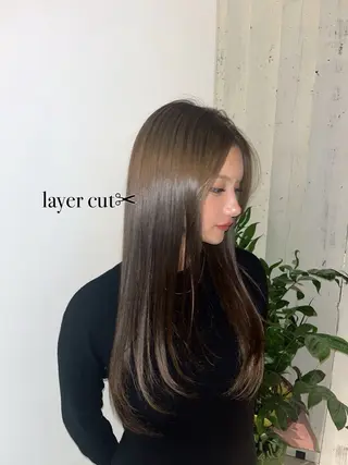ロング GLAD所属・ナガヤマ ミユのヘアスタイル