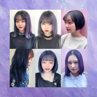 ミディアム カラー ヘアアレンジ 韓国レイヤーカット/ 儚げカラーチナツのヘアスタイル