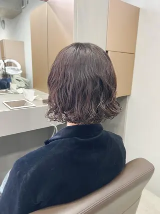 ショート パーマ ボブパーマコテ巻き風 パーマNo1深江秀平のヘアスタイル