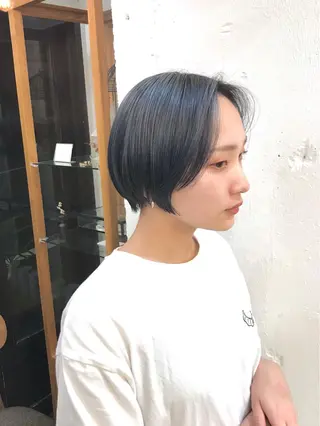 ショート カラー 木村陸弥 似合わせ 透明感カラー🌿のヘアスタイル