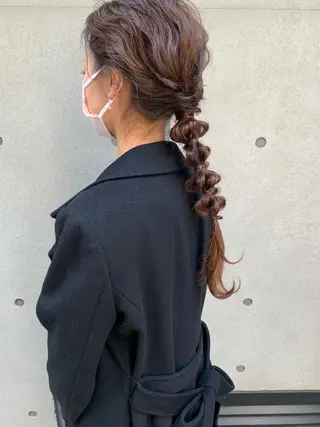 ロング カラー ヘアアレンジ 🌟アレンジが似合う カラー🌟Rumiのヘアスタイル