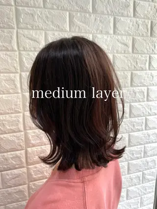 ミディアム yuki🌼 Hip's decoのヘアスタイル