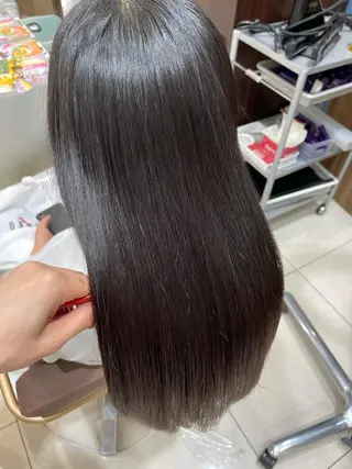 ロング パーマ 美髪×縮毛矯正 水上真由美😘のヘアスタイル