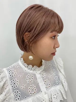 ショート カラー 🌿 Y U Iのヘアスタイル