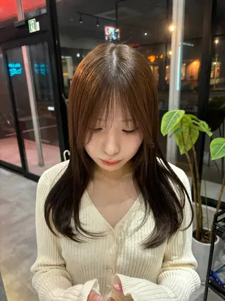 ロング つちくら あみのヘアスタイル