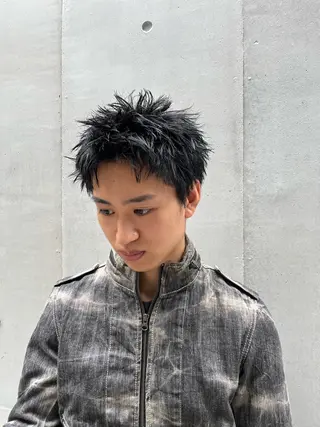 ショート メンズ シャドウパーマ/メン ズカット/だいじゅのヘアスタイル