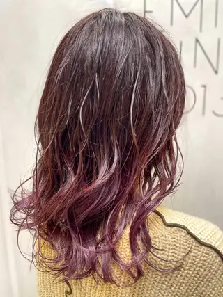 ミディアム カラー OAK溝の口 𖠋SHINYAのヘアスタイル