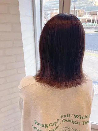 ミディアム カラー ケアブリーチ /髪質 改善/古橋圭史郎のヘアスタイル