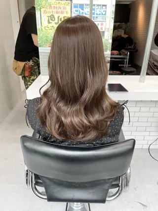 ミディアム カラー 透け感カラー✂️ yuuのヘアスタイル