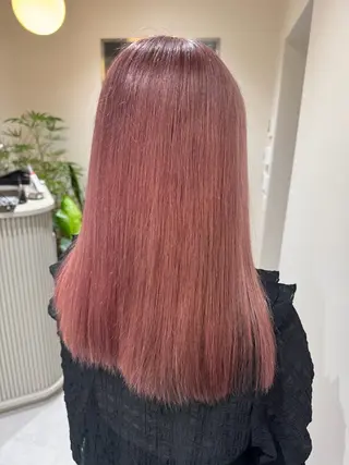 セミロング カラー 🎀ブリーチ🎀 艶カラー/yukiのヘアスタイル