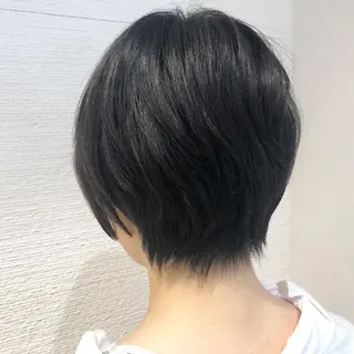 ショート ショート/ボブ/ 白髪ぼかし/しんやのヘアスタイル