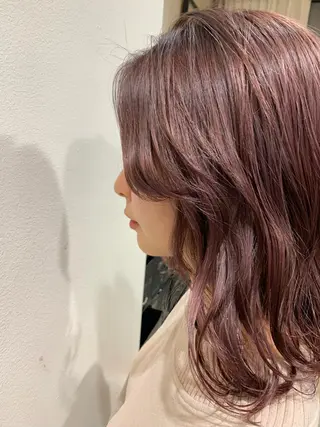 ミディアム カラー ヘアアレンジ 山崎 澪 レイヤーカット/大宮のヘアスタイル