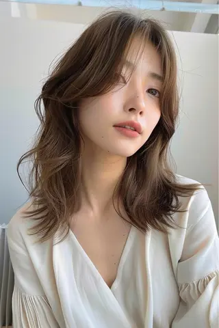 ミディアム 新宿/韓国メンズ RIKUパーマのヘアスタイル