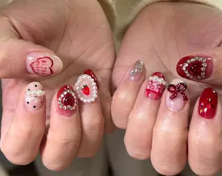 ネイル By moonネイル 🌷ワンホン/韓国風のネイルデザイン