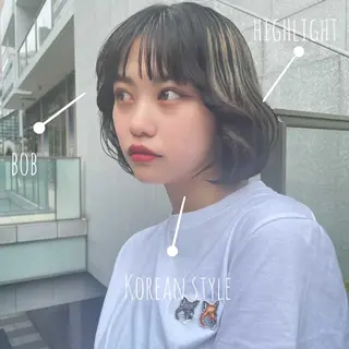 ミディアム ブリーチカラー特化 碇　英朗のヘアスタイル