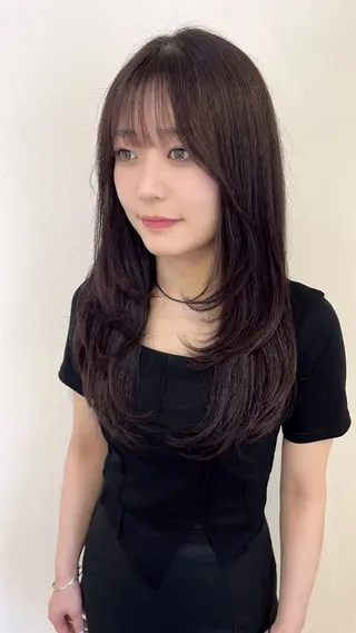 ロング 韓国×巻ける髪質改善 💍maki💍のヘアスタイル