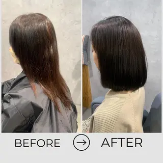 ミディアム AONUMA HIROAKIのヘアスタイル