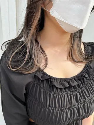 ミディアム カラー brick masayaのヘアスタイル