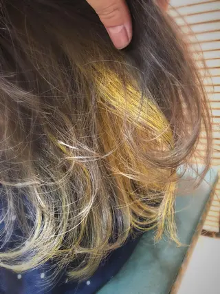 セミロング カラー 髪質改善/レイヤー ストウシンゴのヘアスタイル