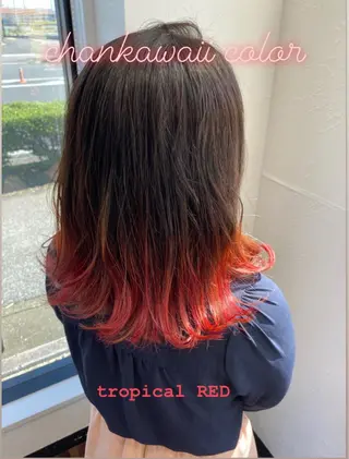 ミディアム カラー シェアサロンR所属・川合 勇気のヘアスタイル