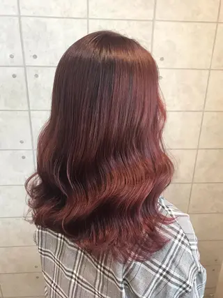 セミロング カラー knock【ノック】所属・烏丸韓国ヘア🇰🇷 ayaka🎀のヘアスタイル