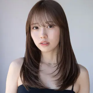 ロング AIN.ANLY.所属・顔まわりカット/レイ ヤーカット/小池 祐のヘアスタイル