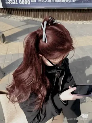 ロング カラー 艶モテ・韓国スタイル 🤍りんのヘアスタイル