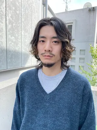 ミディアム カラー ヘアアレンジ メンズ キッズ ネイル マツエク・マツパ tatsumi/ボブ ウルフ/レイヤーのヘアスタイル