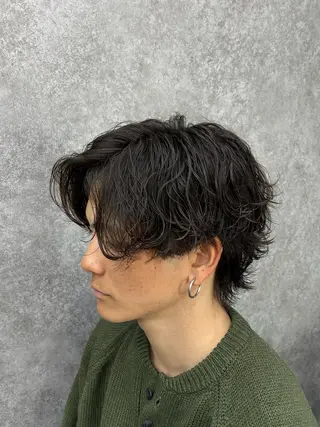 パーマ メンズ 深野 ちさとのヘアスタイル