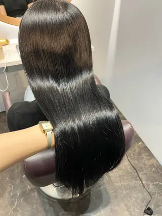 セミロング 韓国ヘア/髪質改善 /艶カラー/sahoのヘアスタイル