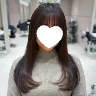 ロング カラー 内田 志乃のヘアスタイル