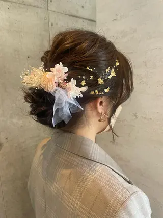 ロング ヘアアレンジ 女性に人気♪ はやしほのかのヘアスタイル