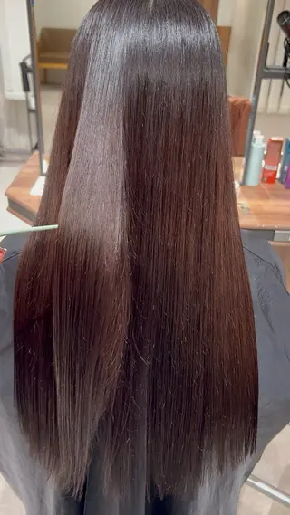 ロング カラー 渡邊花奈 韓国ヘアのヘアスタイル