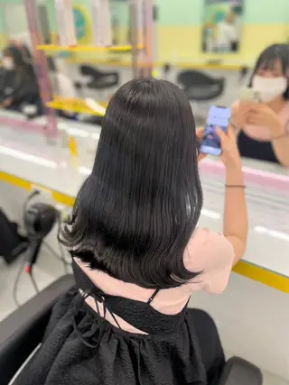 ミディアム カラー ヘアアレンジ ダブルカラー特化💖 韓国ヘア💖りくのヘアスタイル