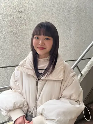 ロング カラー Kasumi | くすみブラウン×渋谷のヘアスタイル