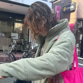 ミディアム パーマ カーリーパーマ/ 透明ｶﾗｰ/MIKUのヘアスタイル