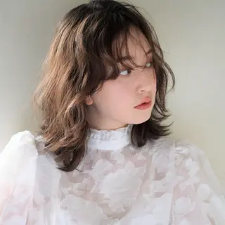 ミディアム パーマ 千 田のヘアスタイル
