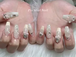 ネイル momo 長さだしのネイルデザイン