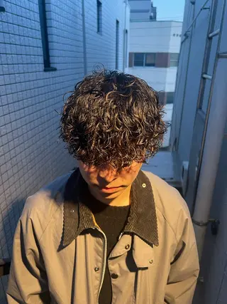 ショート パーマ メンズ est hair mar所属・艶カラー/ツイスパ/ 無造作パーマ　久保のヘアスタイル