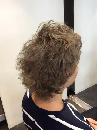 メンズ ボブスタイル/ 透明感カラー/八幡のヘアスタイル