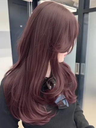 セミロング カラー SALOWIN 原宿 IL Salice ３F所属・Kaho【mens/ ブリーチ/パーマ】のヘアスタイル