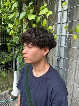 ショート パーマ メンズ ツイスパ/メンズ パーマ/歩夢のヘアスタイル