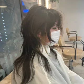 セミロング SHIN レイヤー‪‪カットのヘアスタイル