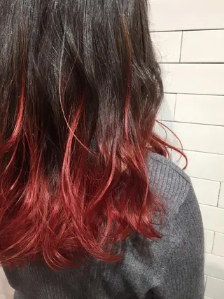 セミロング カラー トップスタイリスト 👑田添幹宜のヘアスタイル