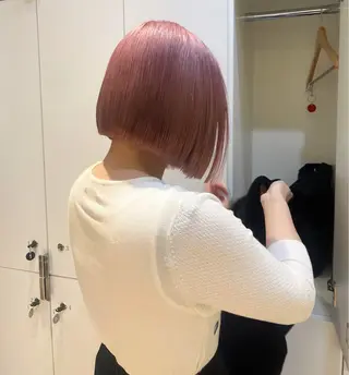 ミディアム カラー ヘアアレンジ yoko/レイヤー /ボブ／艶カラーのヘアスタイル