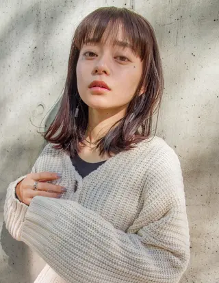 セミロング カラー 💫Silk-lei 大久保晴稀💫のヘアスタイル