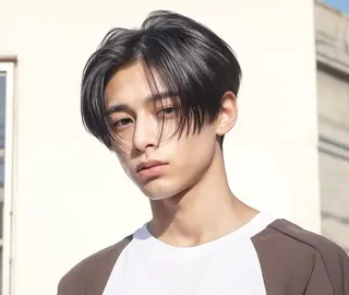 メンズ うる艶ワンカラー/ 似合わせ　中野拓侍のヘアスタイル