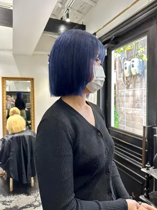 ミディアム カラー REAL 心斎橋所属・ブリーチ/ベージュ /デザイン/ナツミのヘアスタイル