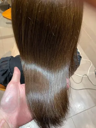 ミディアム 髪質改善カラー＆ 縮毛矯正　石井良平のヘアスタイル